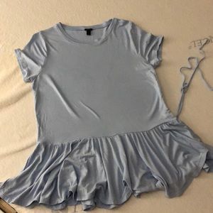 J. Crew Light Blue Flowy Blouse